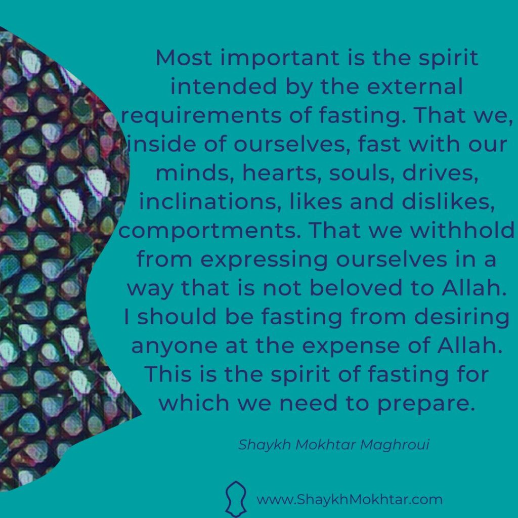 The spirit of fasting quote